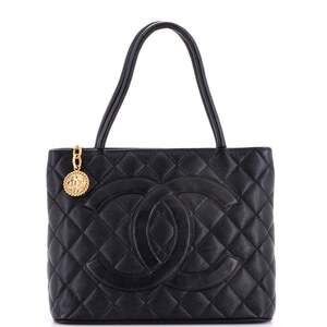 Chanel Medallion Tote Quilted Caviar #249666C27B